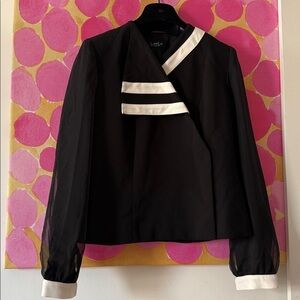 LARA Black and White Blazer